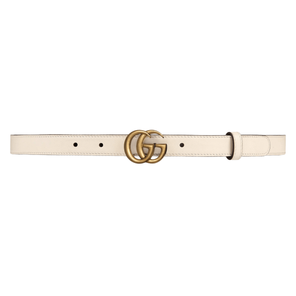 Leather Belt With Double G Buckle at Enigma Boutique