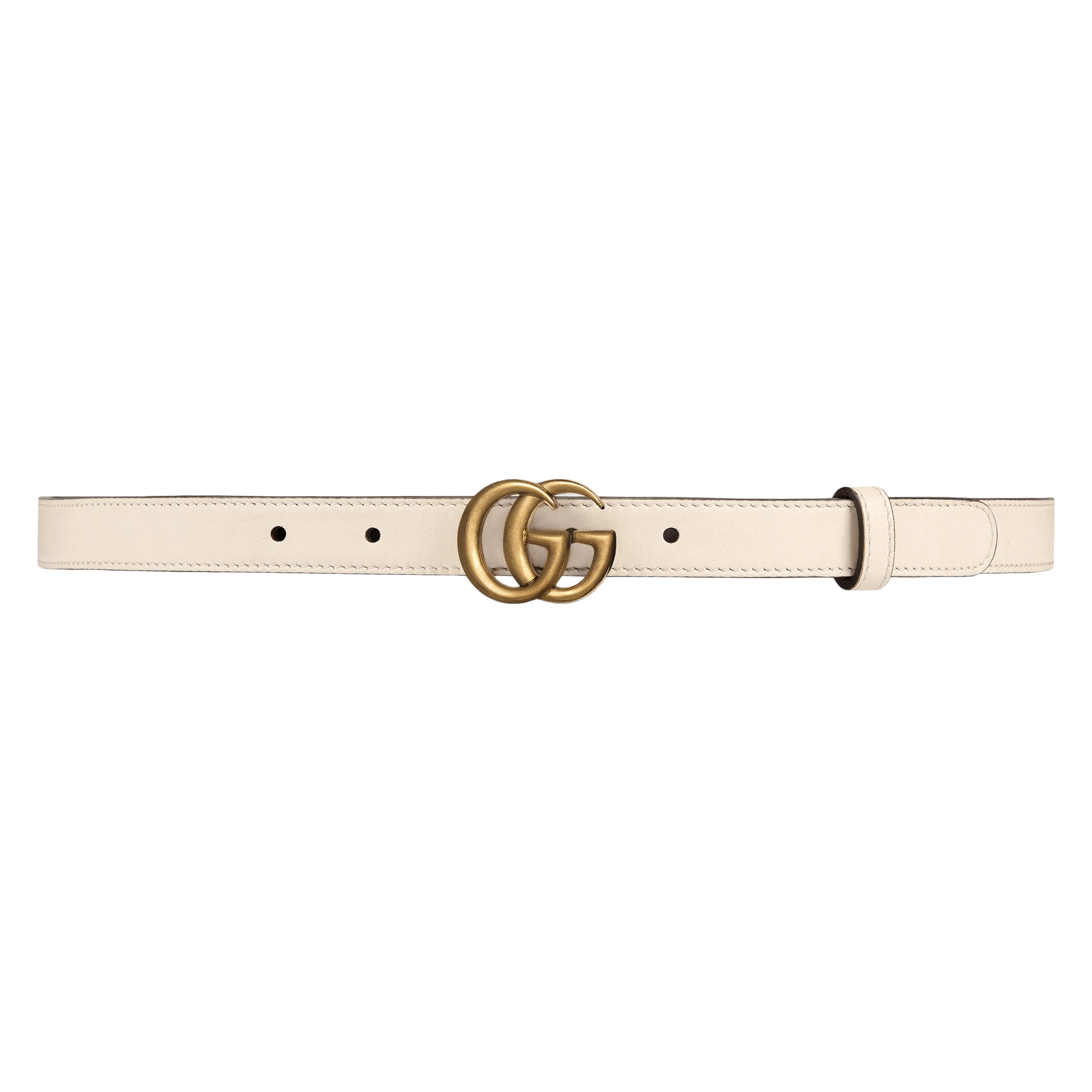 Leather Belt With Double G Buckle - Enigma Boutique