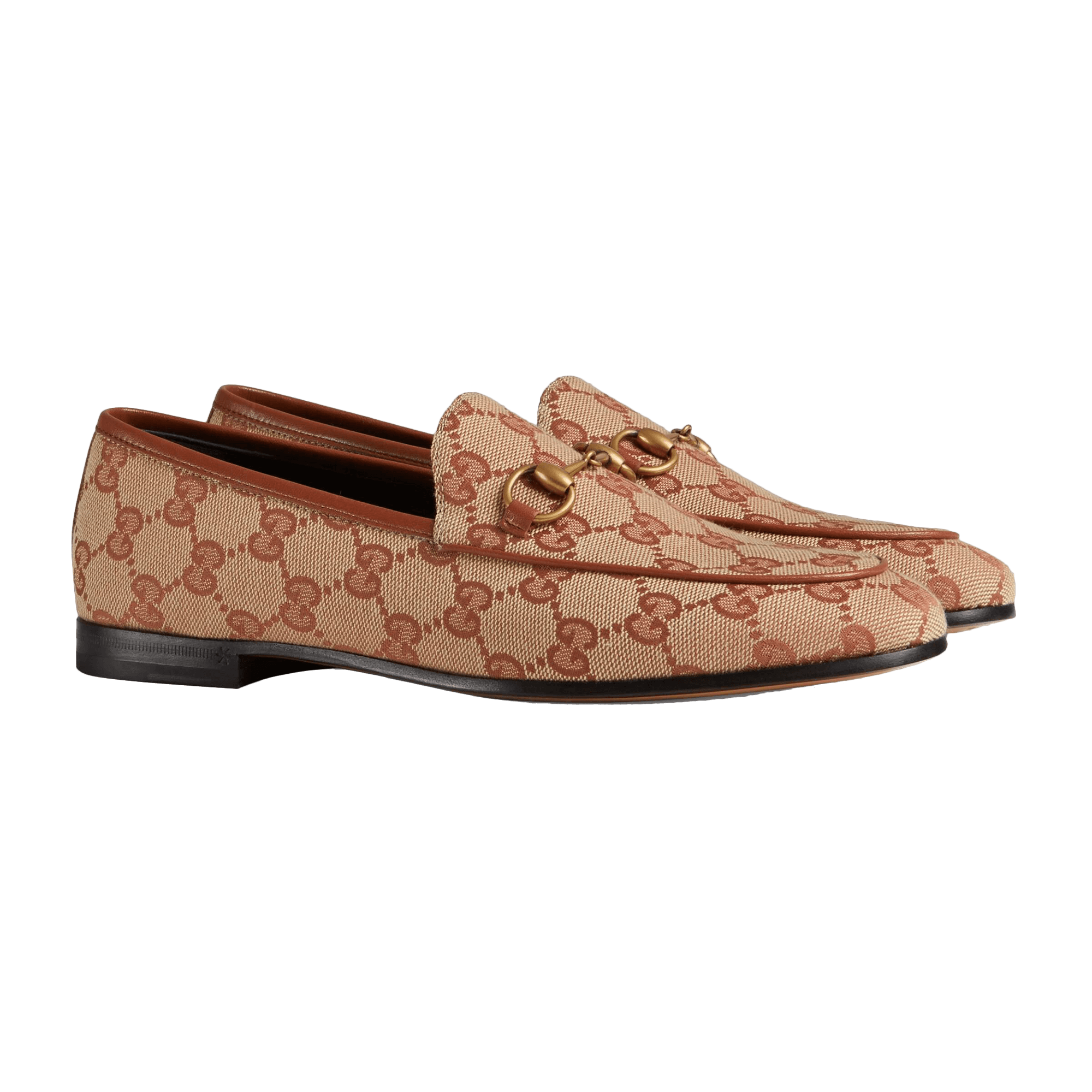 canvas gucci loafers