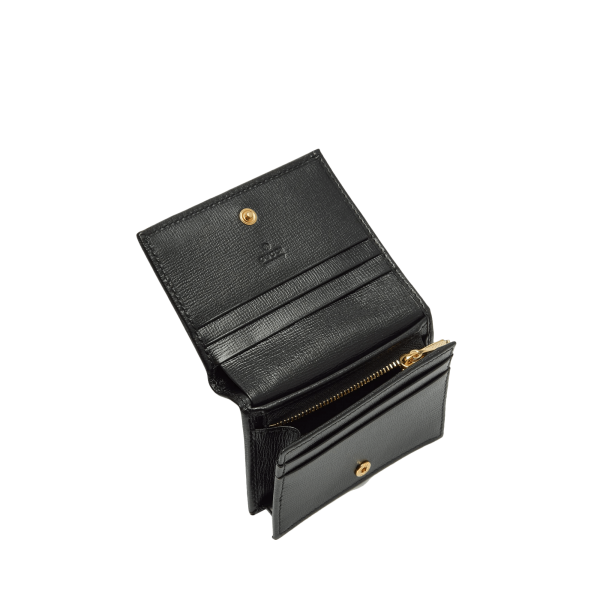 Marina GG Logo Plaque Leather Wallet at Enigma Boutique