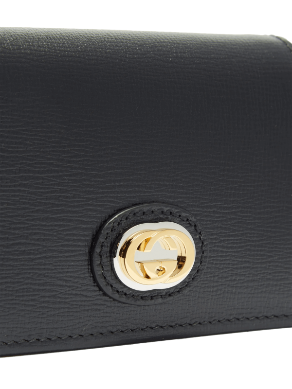 Marina GG Logo Plaque Leather Wallet at Enigma Boutique