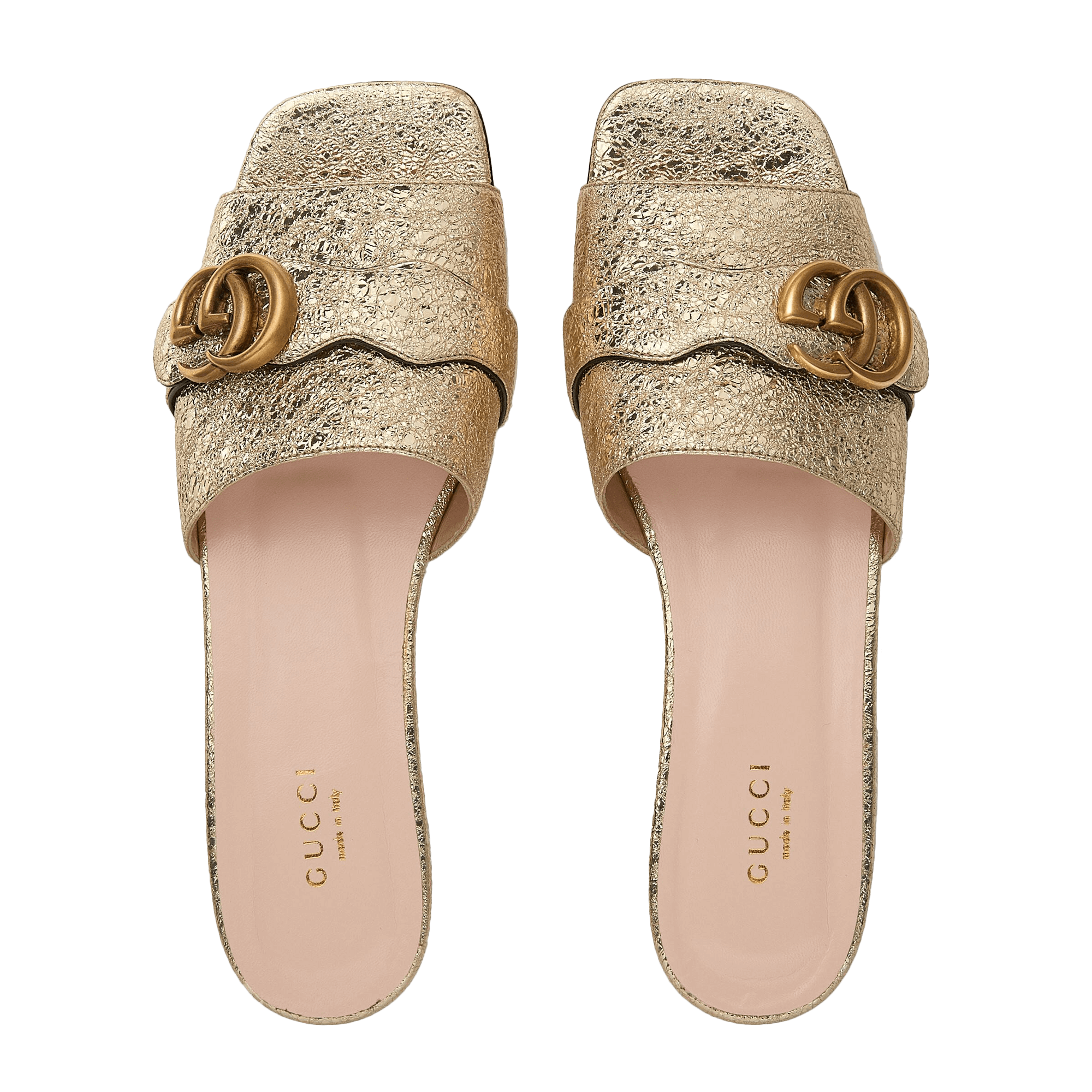double g matelassé slides