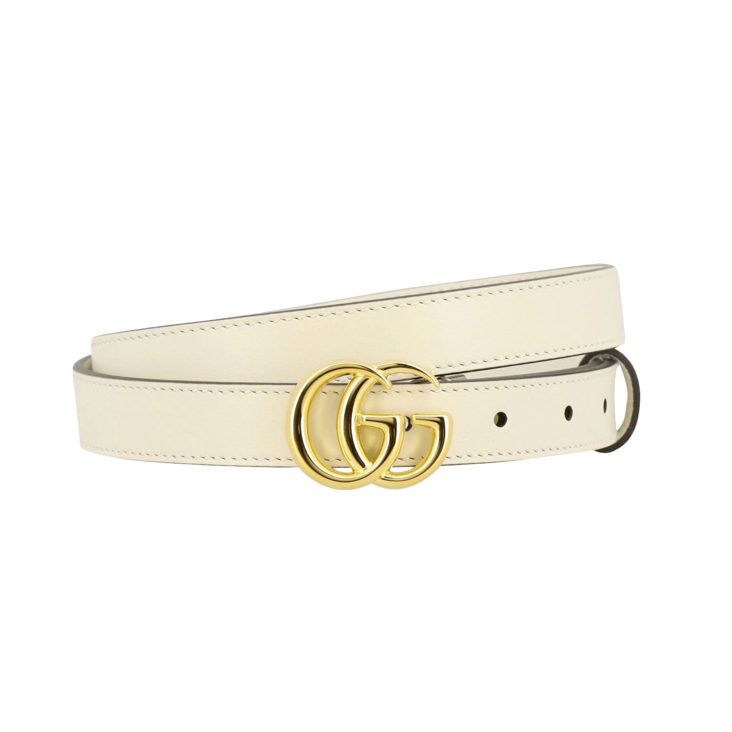 GG Marmont Leather Belt With Shiny Buckle - Enigma Boutique