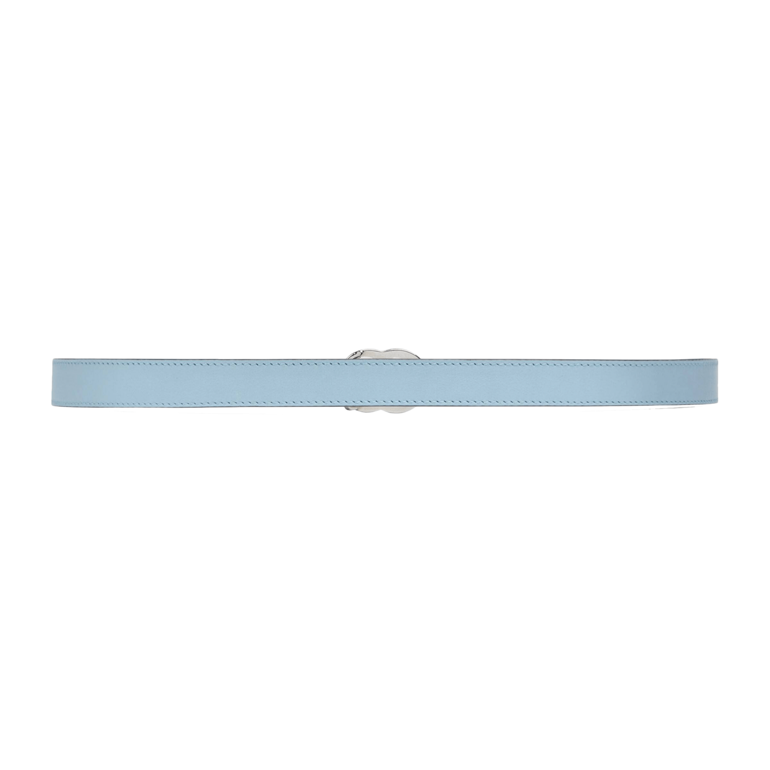 thin patent double g belt