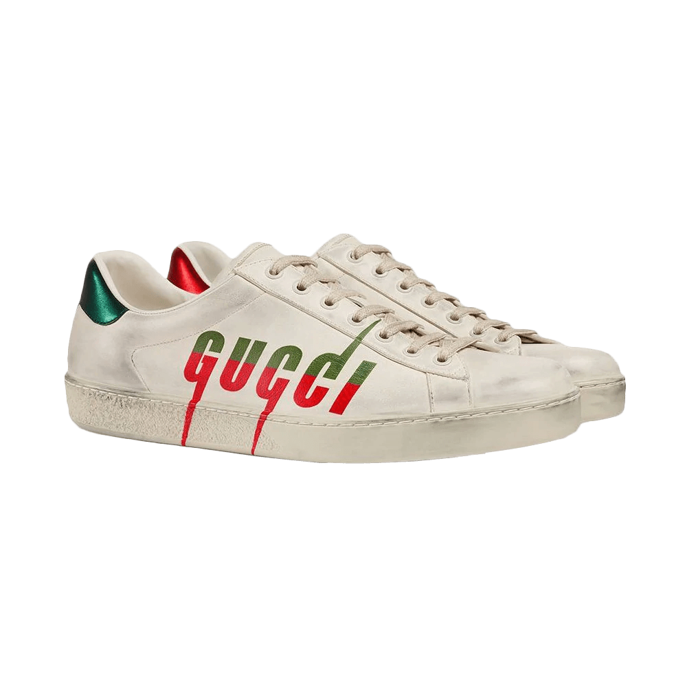 gucci ace distressed