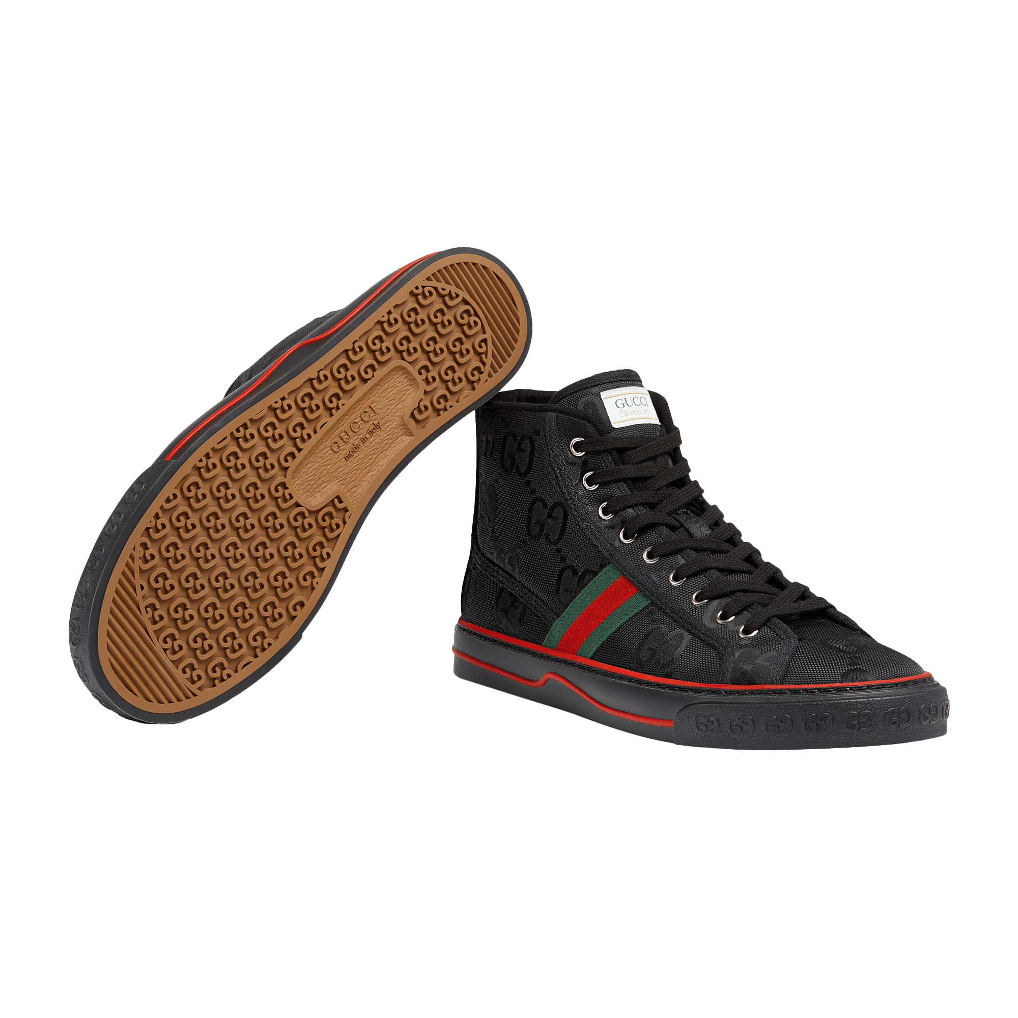 Mens gucci hi tops hotsell