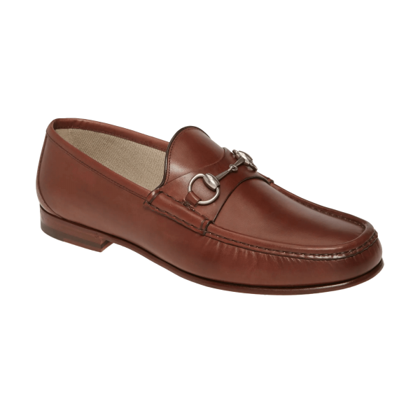 Leather Loafer With Horsebit at Enigma Boutique