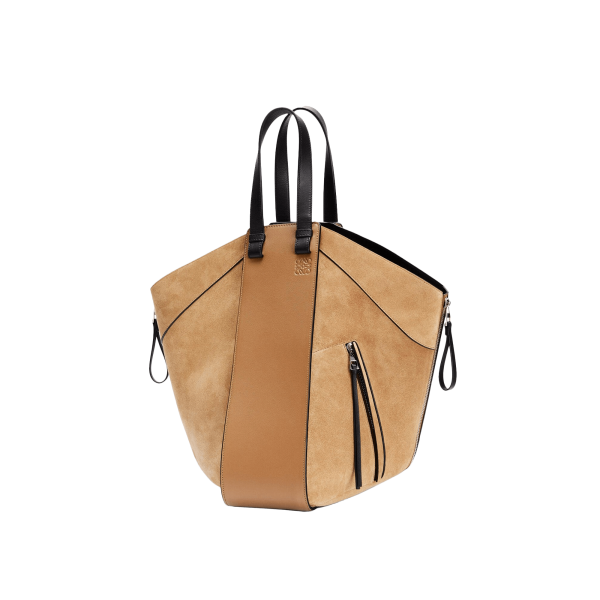 Loewe Hammock Tote Bag In Calfskin And Suede at Enigma Boutique