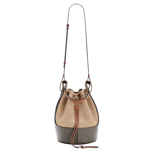 Balloon Bag In Canvas And Calfskin at Enigma Boutique