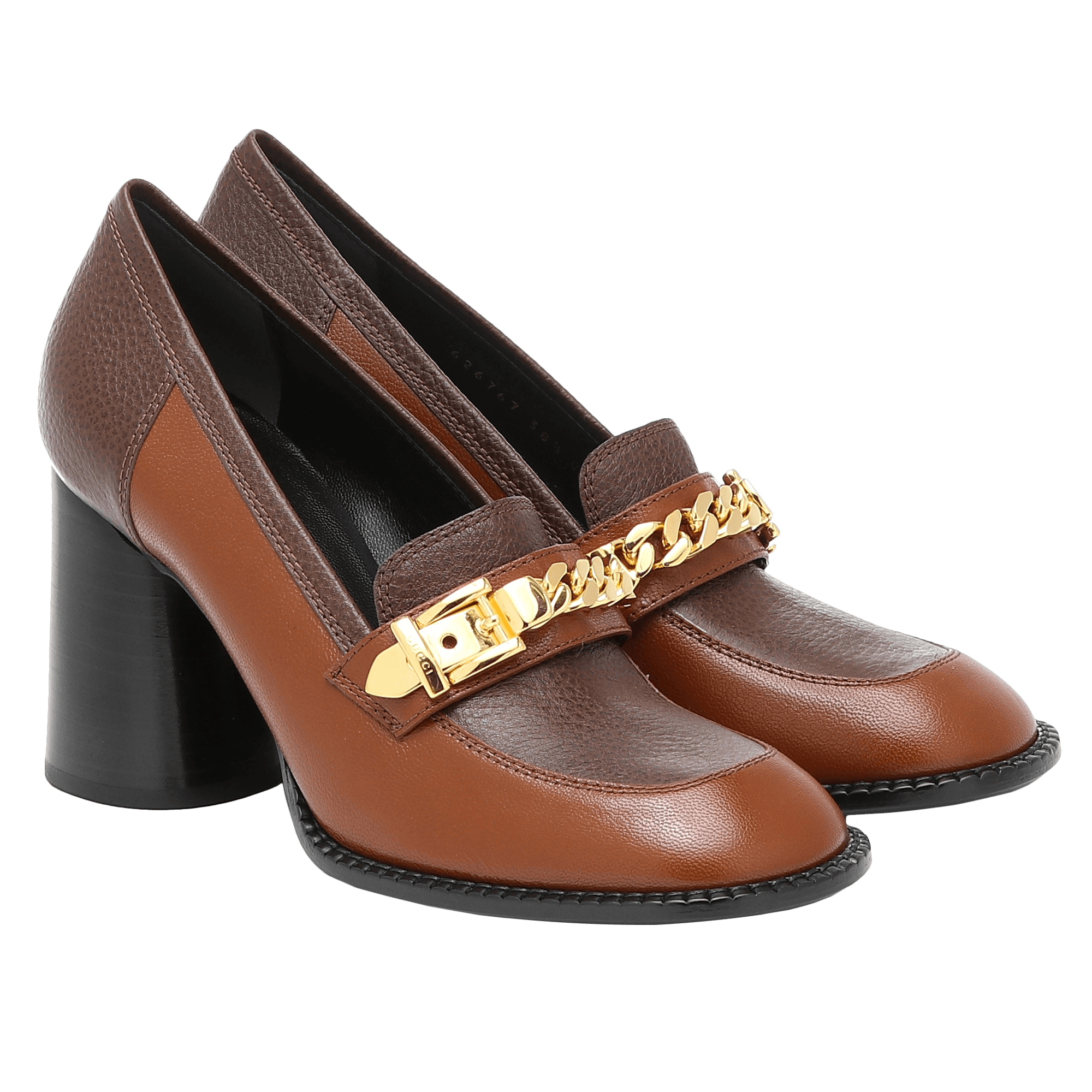 mid block heel loafers