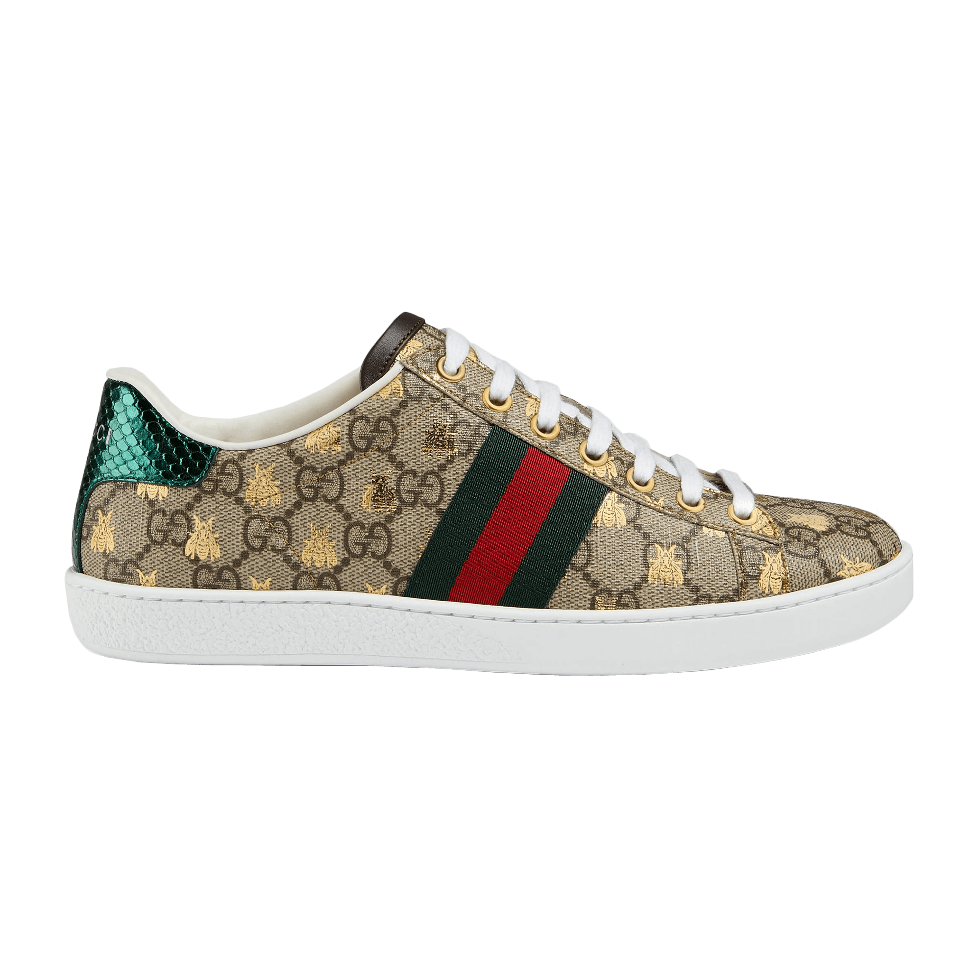 Gucci Women's Ace GG Supreme Sneaker With Bees - Enigma Boutique