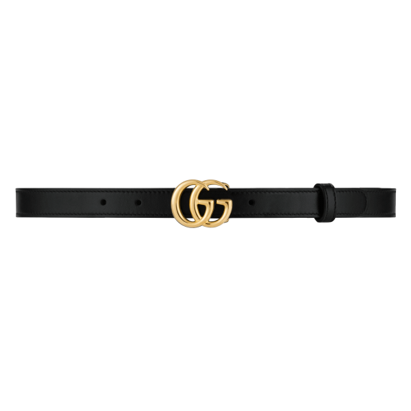 GG Marmont Leather Belt With Shiny Buckle at Enigma Boutique
