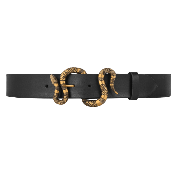 Gucci Leather Belt With Snake Buckle at Enigma Boutique