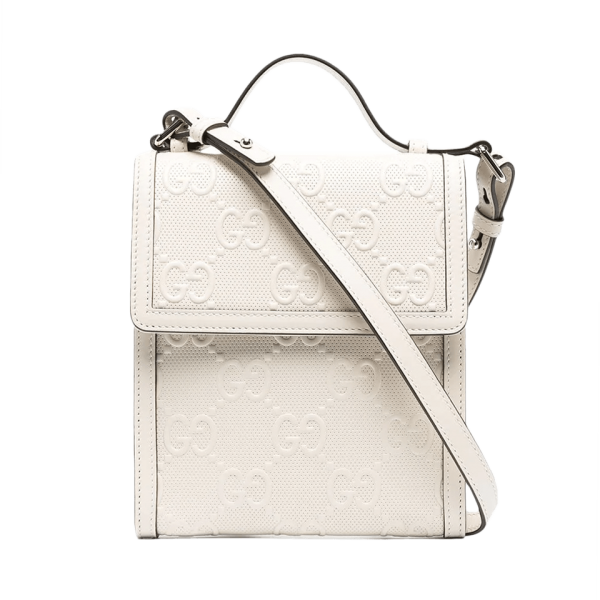 gg embossed messenger bag