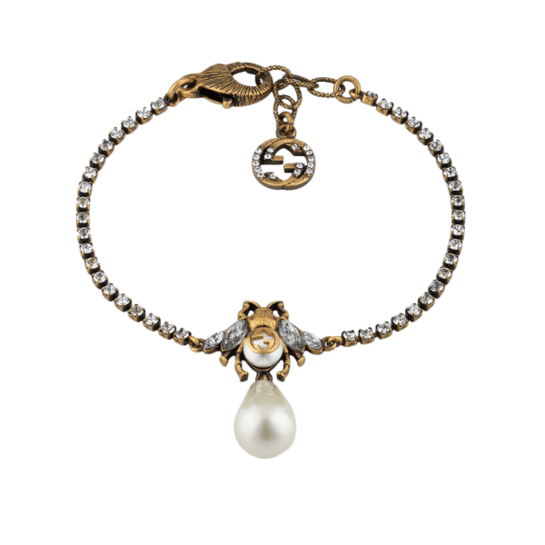 Bee Bracelet With Pearl at Enigma Boutique