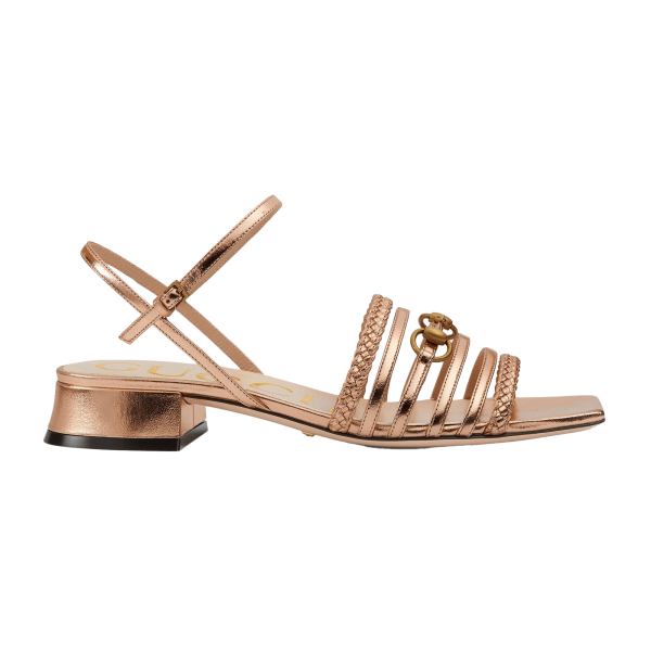 Gucci Women's Leather Sandal With Horsebit at Enigma Boutique
