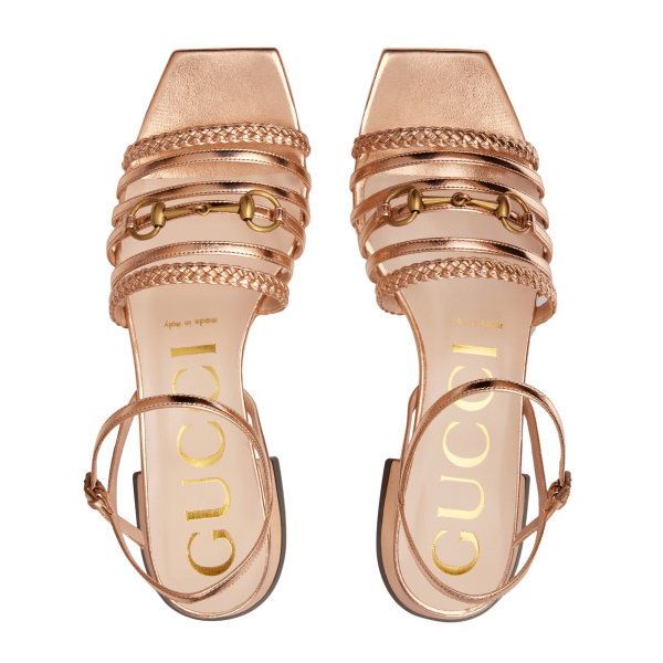 Gucci Women's Leather Sandal With Horsebit at Enigma Boutique