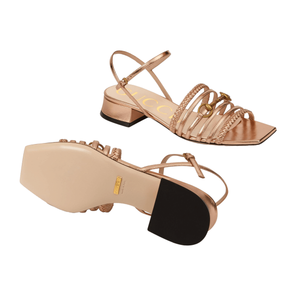 Gucci Women's Leather Sandal With Horsebit - Image 5