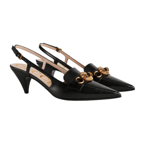 Gucci Women's Pump With Bamboo Horsebit at Enigma Boutique