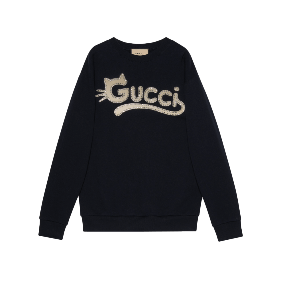 Gucci Kitten Logo Sweatshirt - Enigma Boutique