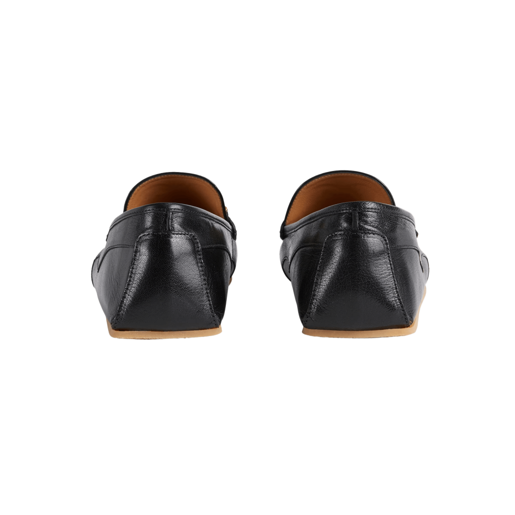 leather loafer with interlocking g horsebit