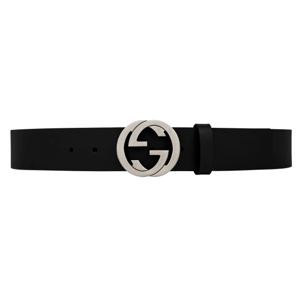 Gucci Leather Belt With Interlocking G Buckle - Enigma Boutique