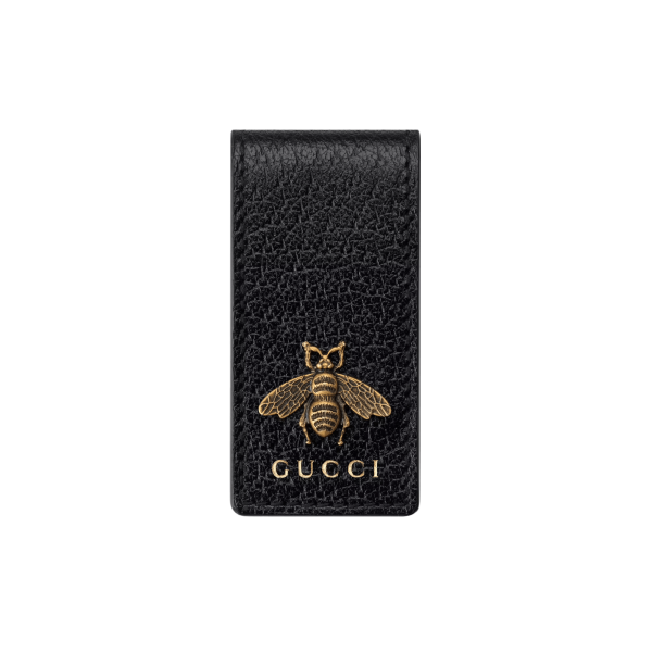 Animalier Leather Money Clip at Enigma Boutique