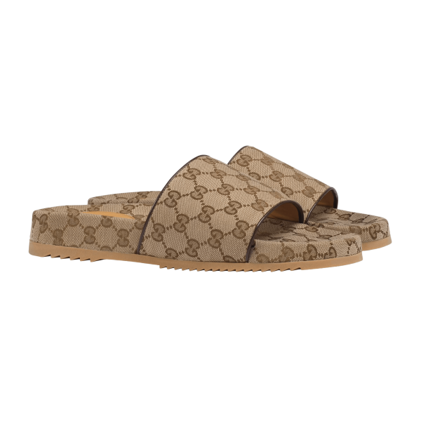Gucci Men’s GG Canvas Slide Sandal