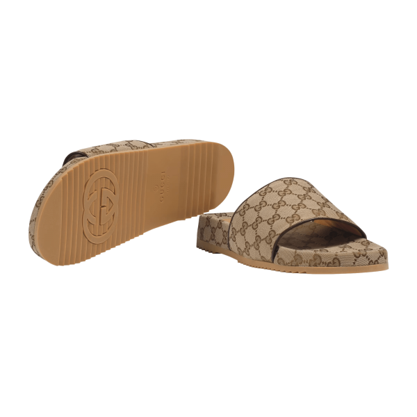 Gucci Men’s GG Canvas Slide Sandal at Enigma Boutique