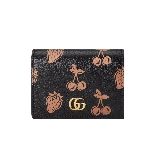 GG Marmont Berry Card Case Wallet at Enigma Boutique