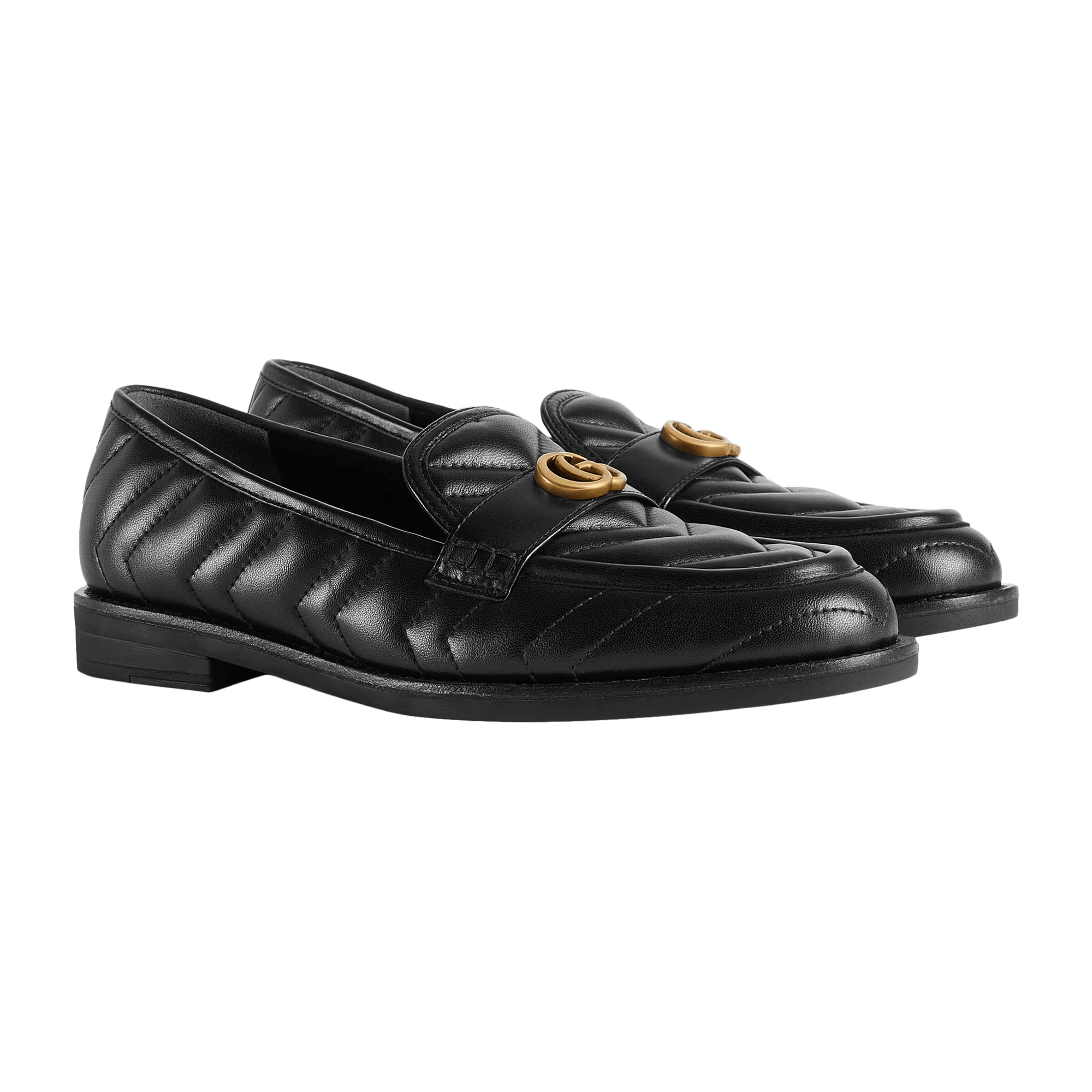 Mint Velvet Camille Black Leather Loafers