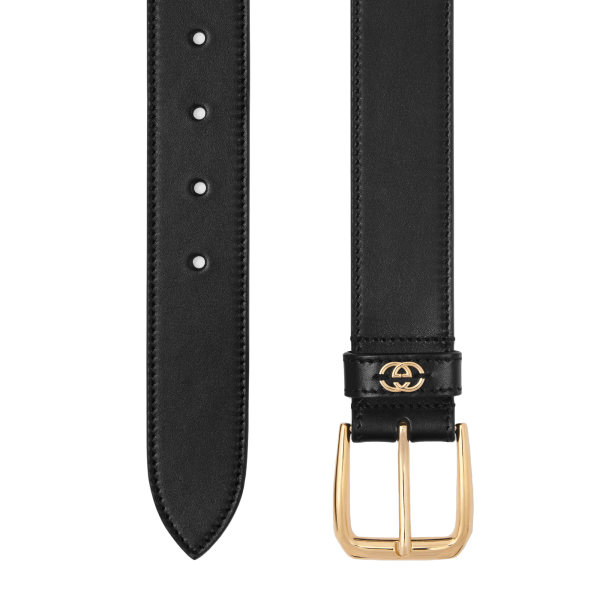 Gucci Belt With Square Buckle And Interlocking G at Enigma Boutique