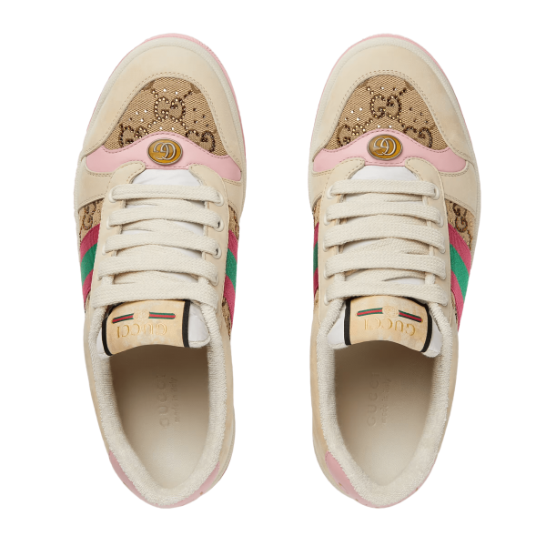 Gucci Women's Screener Sneaker With Crystals at Enigma Boutique