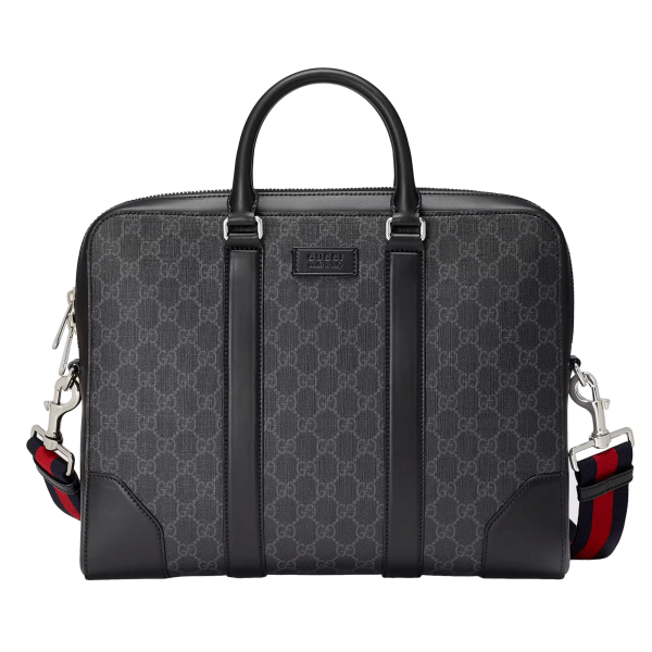 Gucci GG Black Briefcase at Enigma Boutique