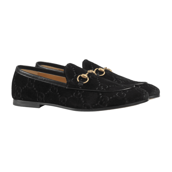 Gucci Men's Jordaan GG Velvet Loafer at Enigma Boutique