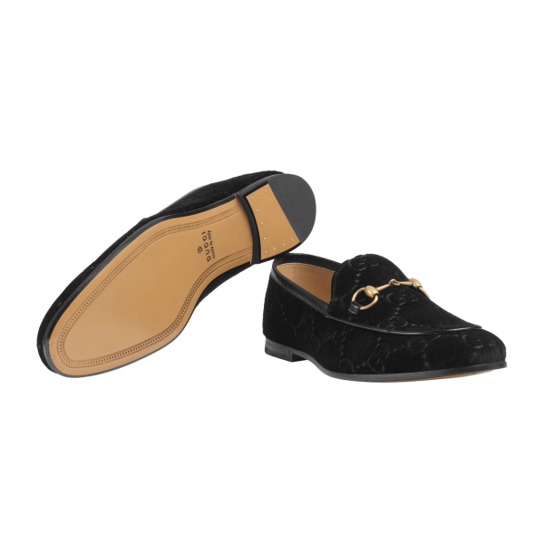 Gucci Men's Jordaan GG Velvet Loafer at Enigma Boutique