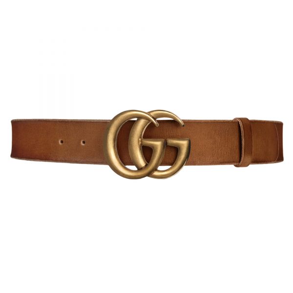 Gucci Leather Belt With Double G Buckle