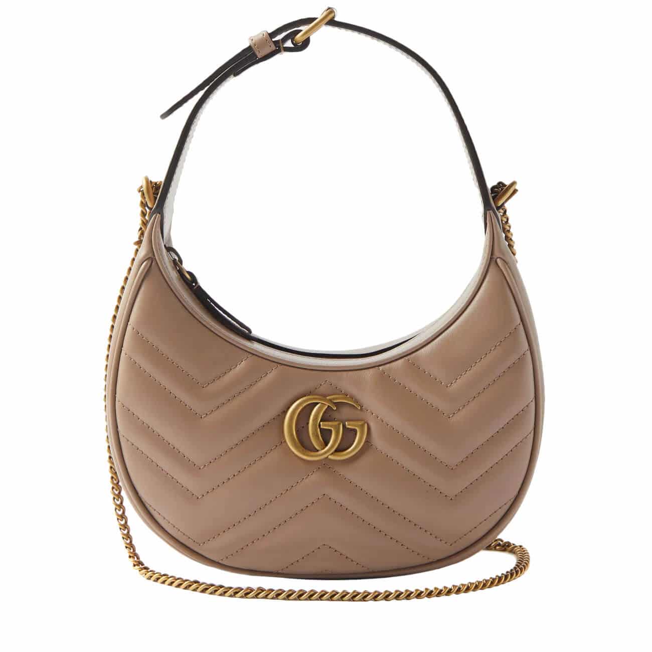 GG Marmont half-moon-shaped mini bag