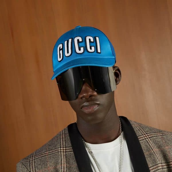 Gucci Baseball Hat With Gucci Patch at Enigma Boutique