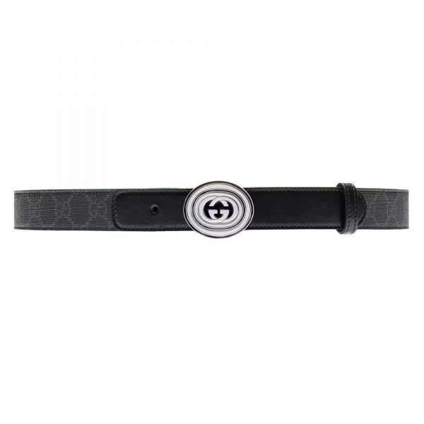 Gucci Belt With Interlocking G Oval Buckle at Enigma Boutique