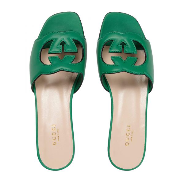 Gucci Women's Interlocking G Cut-out Slide Sandal at Enigma Boutique