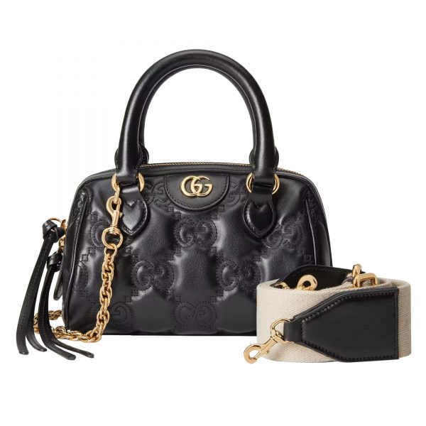 Gucci GG Matelassé Leather Top Handle Bag at Enigma Boutique