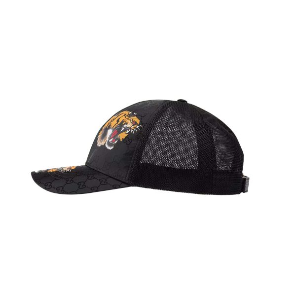 Gucci GG Baseball Hat With Tiger Print at Enigma Boutique