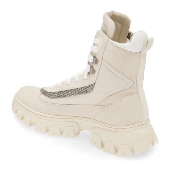 Brunello Cucinelli Monili Trim Combat Boot at Enigma Boutique