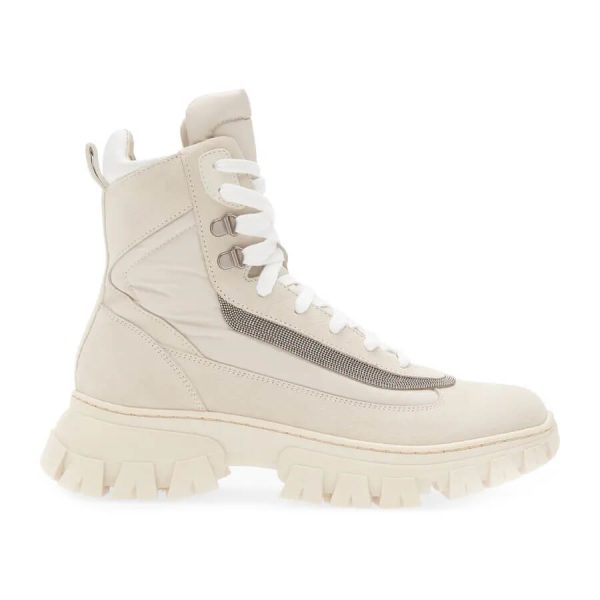 Brunello Cucinelli Monili Trim Combat Boot at Enigma Boutique