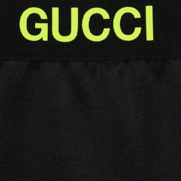 Gucci Technical Jersey Leggings In Black at Enigma Boutique