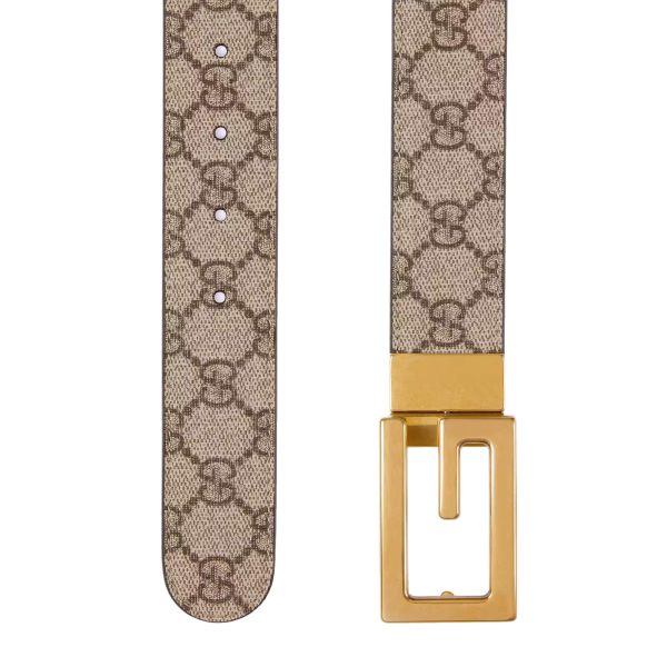 Gucci Reversible Belt With Square G Buckle at Enigma Boutique