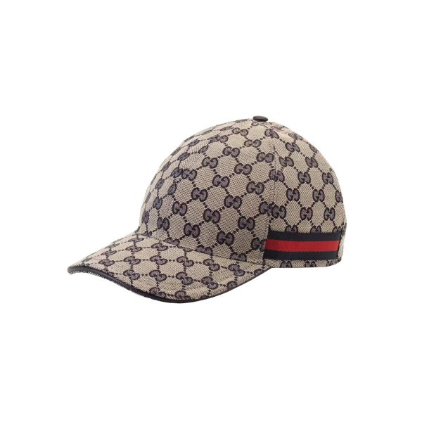 Gucci Original GG Canvas Baseball Hat With Web at Enigma Boutique