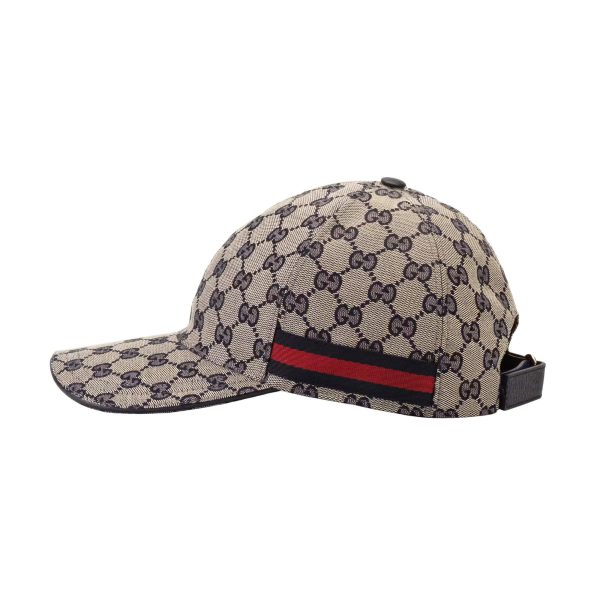 Gucci Original GG Canvas Baseball Hat With Web at Enigma Boutique