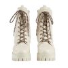 Gucci Women's GG Matelassé Lace-up Boot - Image 3